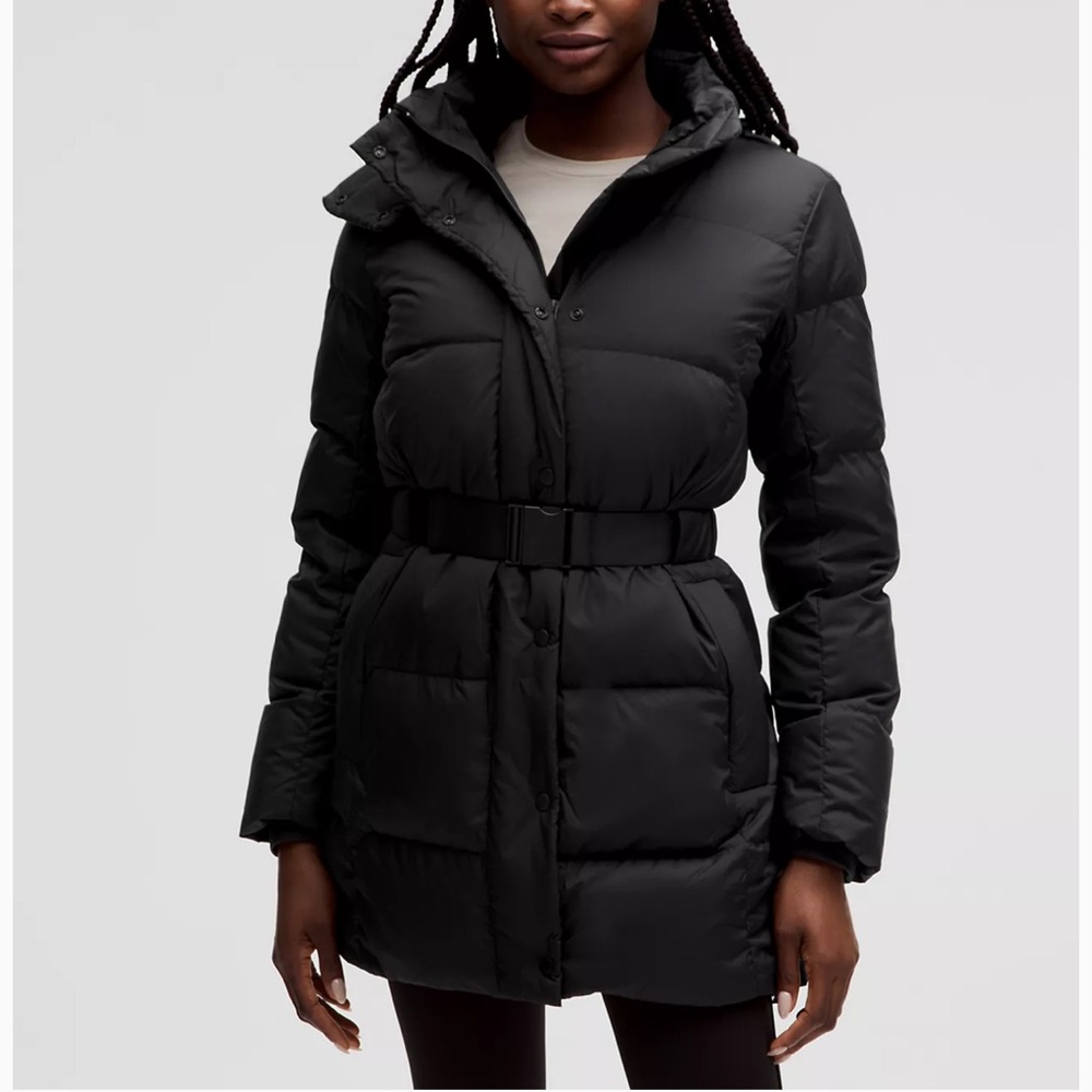 Wunder puff belted waist jacket